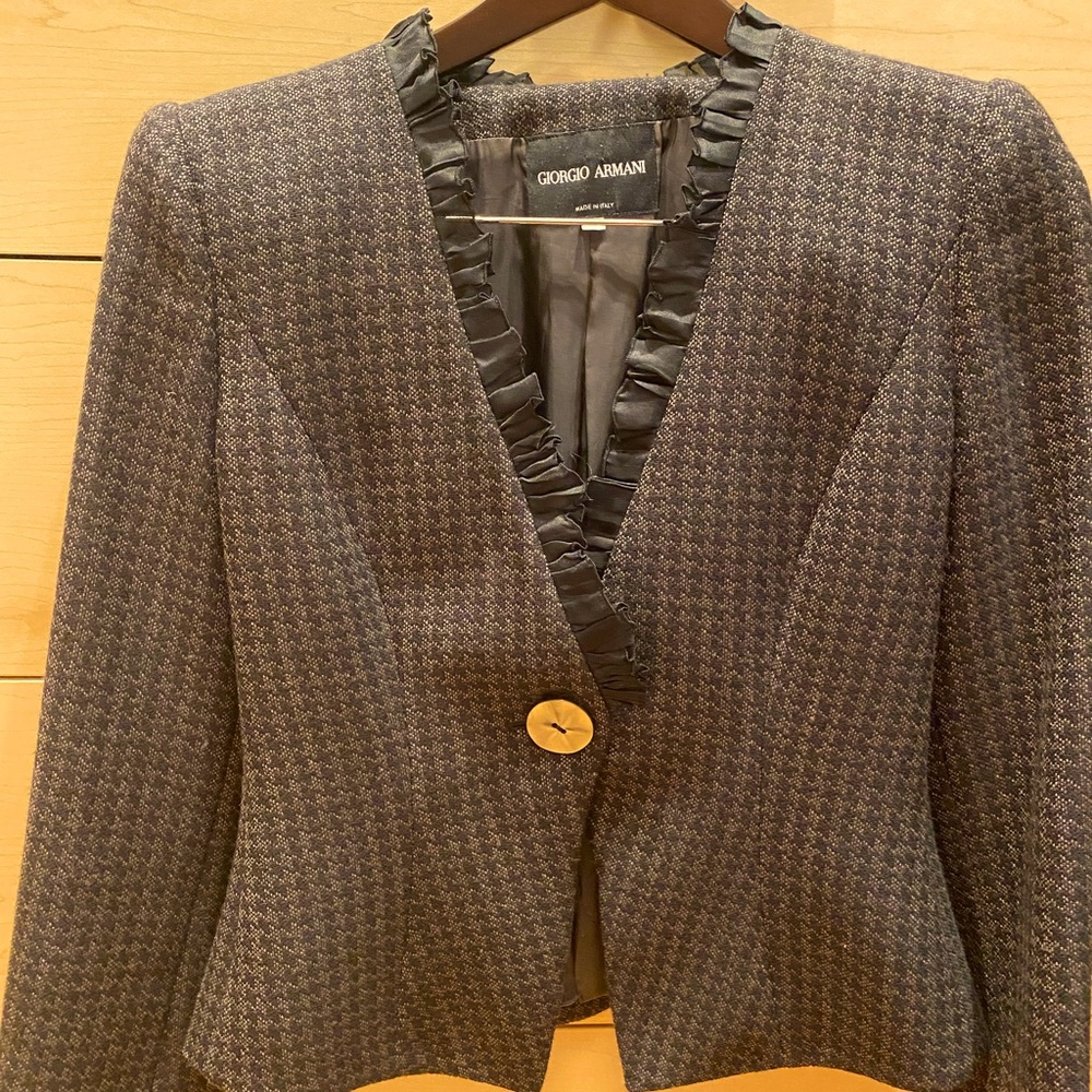 Giorgio Armani brown/black/grey jacket size 38